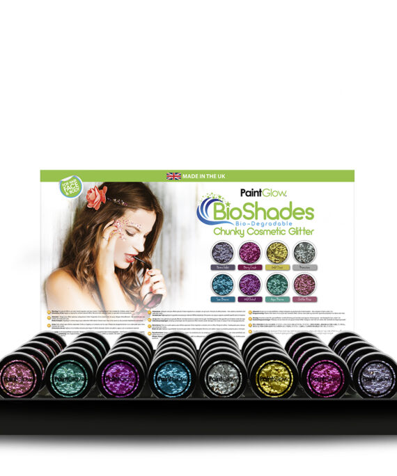 BIO DEGRADABLE LOOSE GLITTER HEADER CARD & BASE TRAY CDU (NO STOCK)