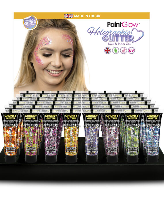 CDU- 12ml holographic chunky glitter (no stock)